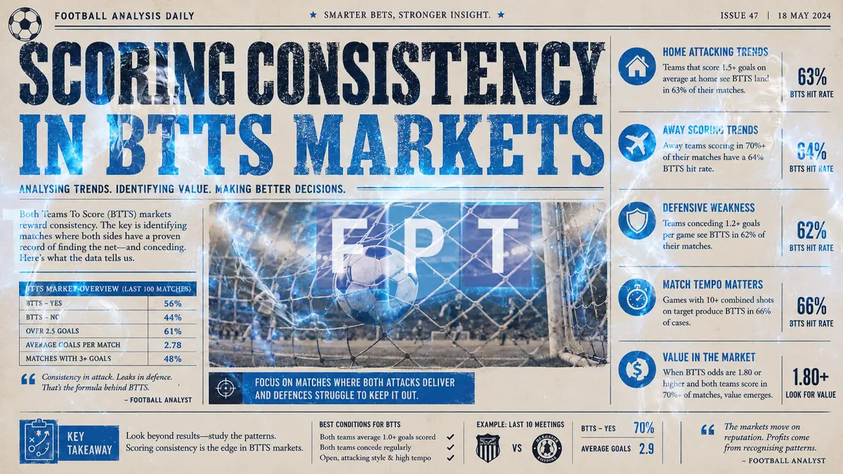 Scoring Consistency in Both Teams To Score Markets