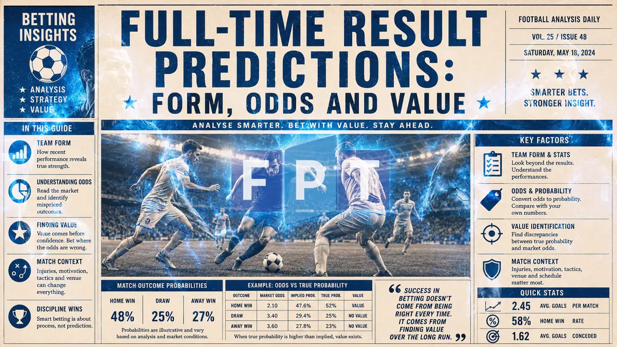 Full-Time Result Predictions: Form, Odds and Value