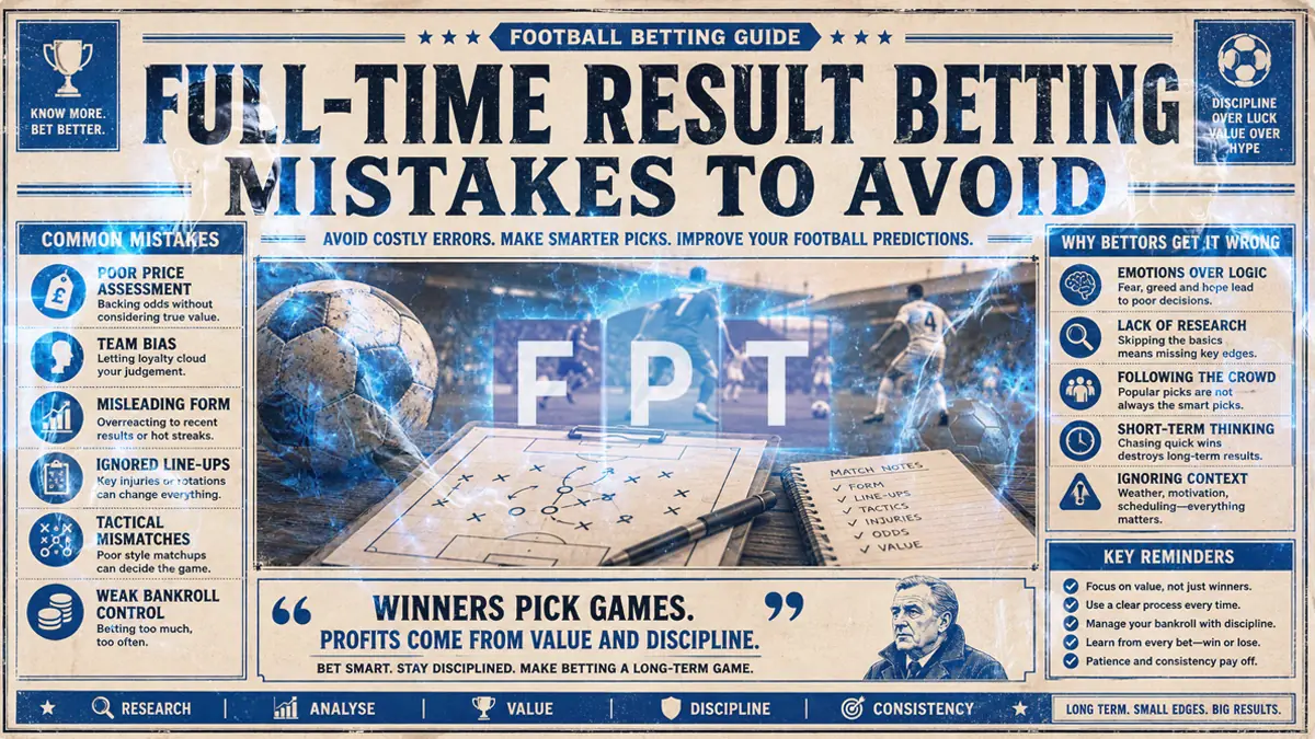Full-Time Result Betting Mistakes To Avoid